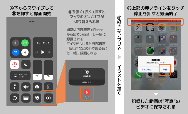 イラストのメイキング動画をスマホやスマホアプリで撮る方法 コニー Co Ny